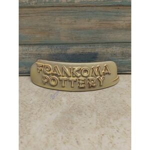 FRANKOMA POTTERY Dealer Display Sign Table Or Shelf ( Ceramic) Collectible